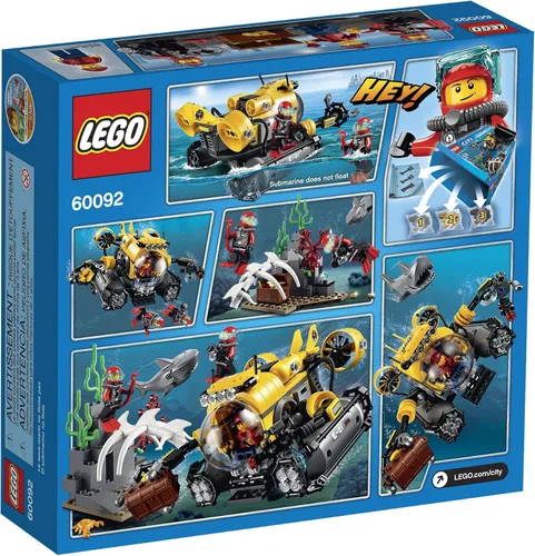 Miniatura 3 de LEGO City Deep Sea Explorers 60092 Kit de construcción submarino