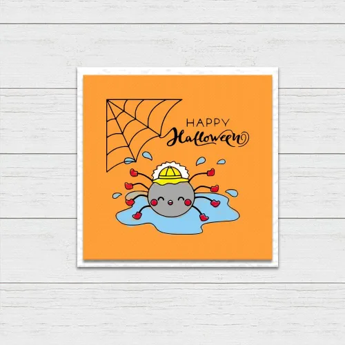 Miniatura 3 de Estivaux Sello transparente de arañas de Halloween para hacer tarjetas y diario, sellos de silicona con palabras de Halloween, nubes de sol, flores
