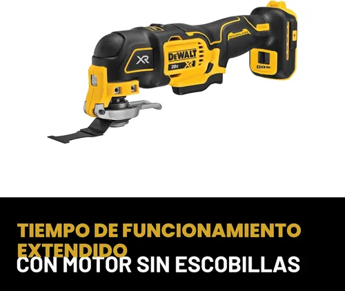 Miniatura 4 de DEWALT 20V MAX XR Herramienta multifuncional oscilante inalámbrica, motor sin escobillas de velocidad variable con luz LED, tiempo de ejecución