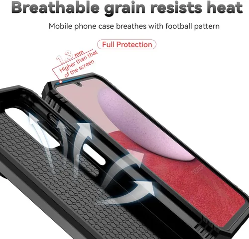 Miniatura 8 de Funda para Samsung Galaxy A14 5G con cubierta deslizante para cámara y protector de pantalla HD [grado militar de 16 pies probada en caídas] Soporte