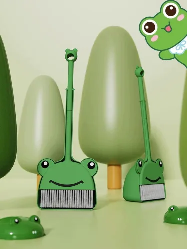 Miniatura 6 de Mini escoba con recogedor para niño I Juego de limpieza pequeño para niños, juego de simulación I juguetes de cocina para niños pequeños