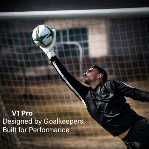 Miniatura 2 de Professional Goalkeeper Gloves, 4+3 mm Protection, Level 5 Super Grip, Removable Finger Guard Protection, Youth and Adult, All-Levels