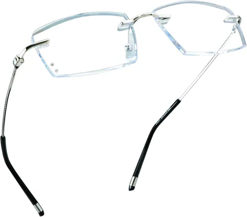 Miniatura 21 de LifeArt Gafas de lectura con bloqueo de luz azul, anti rayos azules, reducen la fatiga ocular, marco sin montura con diamante elegante