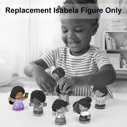 Miniatura 6 de Mattel Pieza de repuesto para Little People Encanto Playset – HMX75 ~ Figura hermana Isabela de Mirabel ~ Sosteniendo planta suculenta