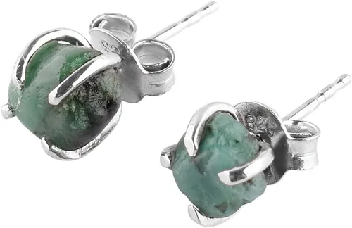 Miniatura 12 de AA Piedras Preciosas en Bruto Cristales de Piedras Ásperas Aretes de Perno Delicados para Mujeres, Joyería de Boda Hecha a Mano de Piedras