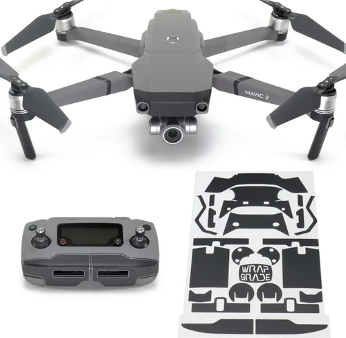 Miniatura 7 de Wrapgrade Poly Skin Compatible with DJI Mavic 2 Accent Color (Airforce Silver)