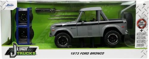 Miniatura 2 de Jada Toys Just Trucks 1:24 1973 Ford Bronco Die-cast Car Gris, Juguetes para niños y adultos