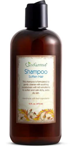 Just Nutritive Psoriasis Soften Hair Shampoo | Champú natural para preocupaciones del cuero cabelludo | Champú sin sulfato para hombres y mujeres |