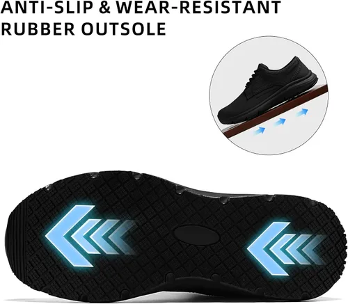 Miniatura 3 de Mens Non Slip Work Shoes Food Service Chef Kitchen Lightweight Slip Resistant Working Waterproof Sneakers Comfortable Working Footwear