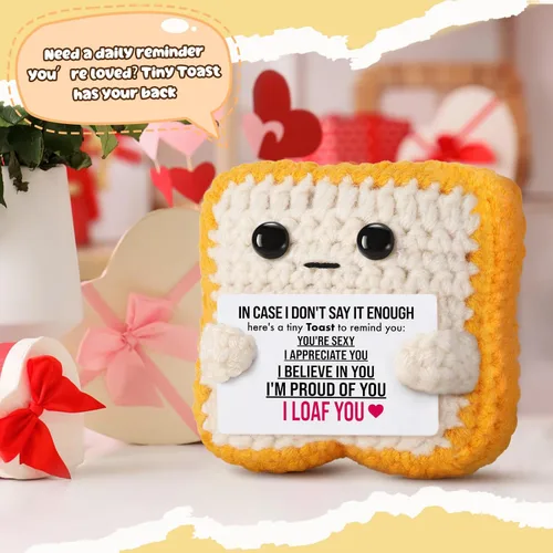 Miniatura 3 de Regalos de aniversario de boda, San Valentín, para mujer y hombre, recuerdo sentimental con mensaje “I Loaf You” (Te quiero), regalos de Navidad