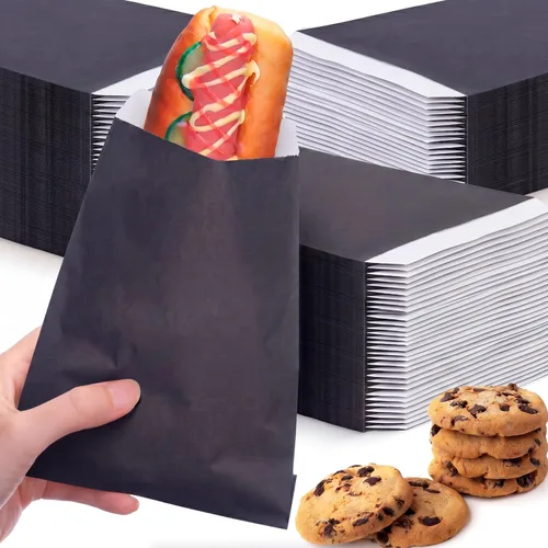 Lallisa 1000 bolsas de vidrio de 5 x 7 pulgadas, bolsas de papel encerado, fundas para galletas, bolsas de papel de cera para sándwich para fiesta