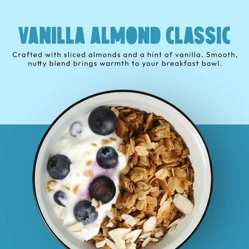 Miniatura 3 de Kellys Four Plus - Cereal de granola Granola saludable de vainilla y almendras para yogur Snacks hechos a mano para el desayuno – 12 onzas