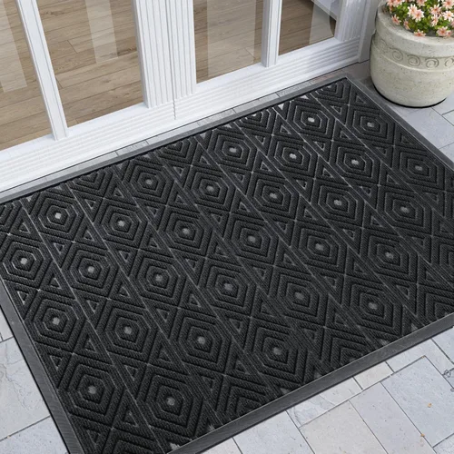 Miniatura 20 de Yimobra Alfombra para Puerta Delantera Exterior Entrada 29.5x17, Impermeable Resistente Alfombras Exteriores para Puerta Delantera, Alfombra
