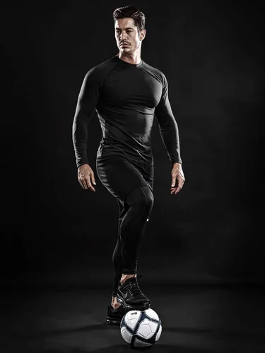 Miniatura 4 de DRSKIN Paquete de 5, 4, 3 o 1 camisa de compresión para hombre, manga larga, deportiva, capa base, entrenamiento, correr, atletismo, gimnasio