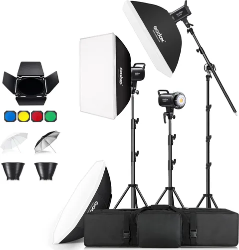 Godox Luz de video LED SL60IIID, 60Ws versión blanca 5600K Iluminación de salida convincente con montaje Bowens, CRI 96+TLCI97+para grabación de