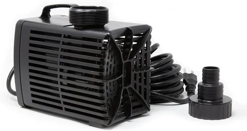 Miniatura 9 de Beckett Bomba de agua sumergible de 2100 GPH Bomba de agua de apagado automático para cascada, corriente, jardín de agua, 78 W, 20 pies de elevación
