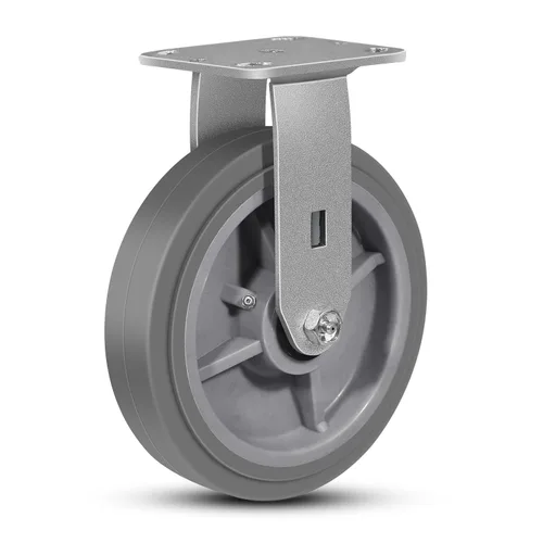 Miniatura 52 de Juego de 4 ruedas giratorias industriales de 5 pulgadas de alta resistencia con capacidad de carga de 3200 libras, ruedas de goma para muebles
