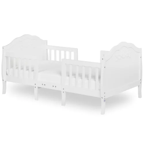 Miniatura 9 de Sweetpea Baby Rose - Cama convertible 3 en 1 para niños pequeños, color lavanda, certificado Greenguard Gold, certificado BSA, rieles de seguridad