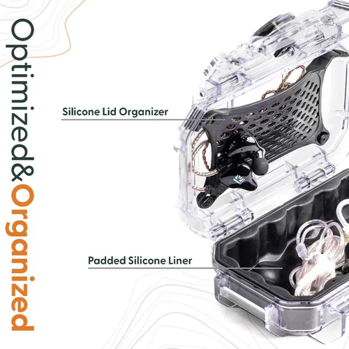 Miniatura 3 de Evergreen Fundas protectoras para monitor de oído para IEM - Impermeable/Fabricado en Estados Unidos - Adecuado para KZ ZS10/ZS10 52 Negro