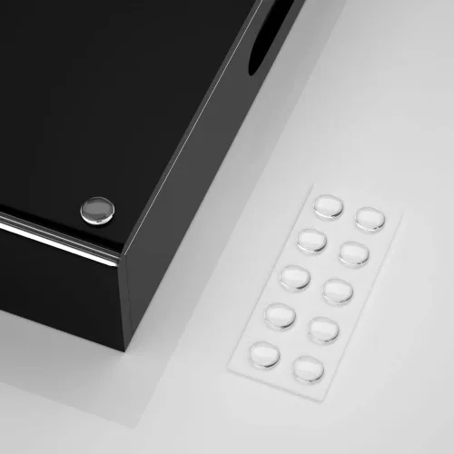 Miniatura 4 de NIUBEE Bandeja acrílica para servir de 12 x 12 pulgadas -a prueba de derrames- bandeja organizadora decorativa para mesa de café otomana y encimera
