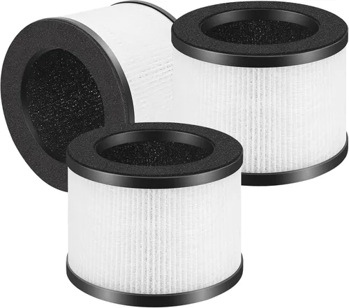 Paquete de 3 filtros de repuesto TZ-K1 compatibles con ToLife TZ-K1 y con FreAire y AROEVE MK01 MK06 MG01JH, filtración de 3 etapas H13 filtros True