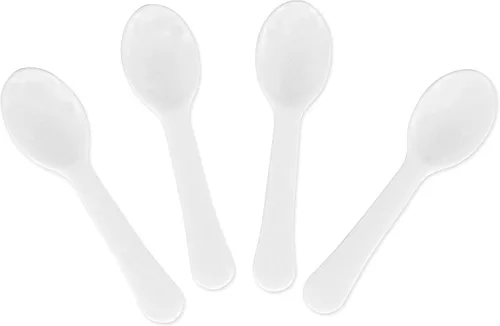 Miniatura 10 de Gmark - Juego de 400 cucharas de plástico extra resistentes, de 3 pulgadas, varios colores, para alimentos congelados, helado, postre, 1 caja GM1002D