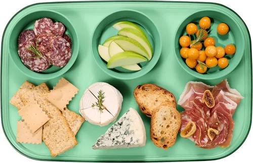 Miniatura 18 de madesmart dipware - Bandeja de 3 tazones, apilables y extraíbles para embutidos, guacomole, aperitivos, verduras, apto para lavavajillas