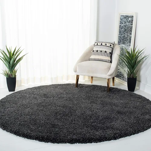 Miniatura 165 de SAFAVIEH Accent Rug 2'x3' - Milan Shag Collection - Modern Design, Dark Beige, Ultra Plush Thick Pile, Ideal for Bedroom, Nursery, Living Room