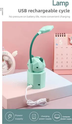 Miniatura 4 de Luz nocturna de lectura LED, bonita lámpara de escritorio kawaii, lámpara de escritorio plegable y bonita, lámparas de escritorio para oficina