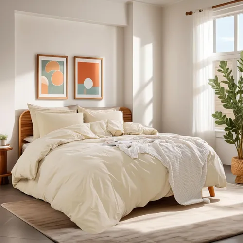 Miniatura 3 de NEXHOME PRO Funda de edredón Twin XL 100% algodón lavado, transpirable, duradera, texturizada, similar al lino, juego de ropa de cama para el hogar