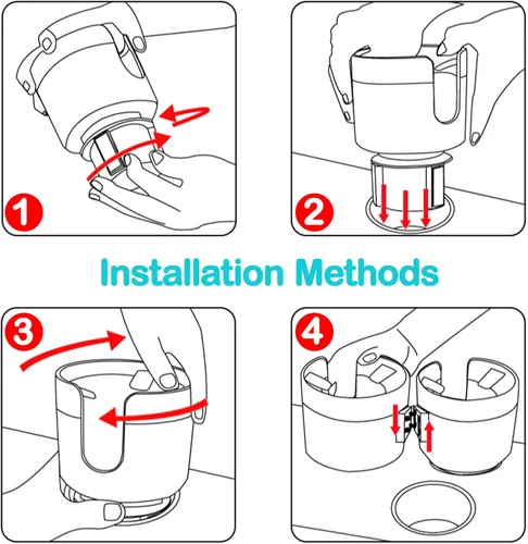 Miniatura 6 de Soporte para tazas de agua, expansores 2 en 1, para almacenamiento de bebidas, estuche expansor de almacenamiento para autos, camiones, automóviles