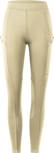 Miniatura 6 de Willit Pantalones de equitación para niñas, pantalones ecuestres para niños, parches de rodilla, mallas escolares con bolsillos con cremallera