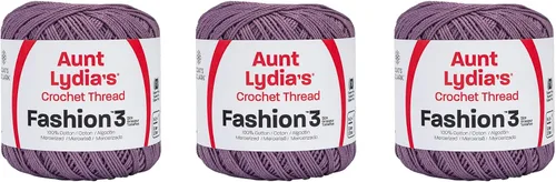 Miniatura 32 de Aunt Lydia Classic Crochet - 3 unidades de 350y/1,049.9 ft - Natural