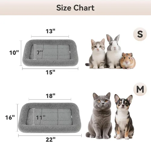 Miniatura 4 de Cama de algodón LESYPET para perros pequeños, lavable , gris