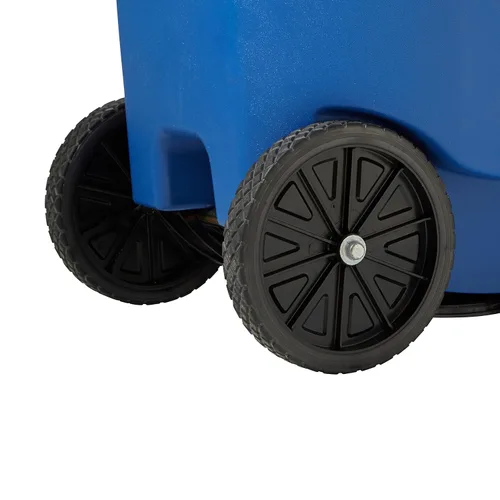 Miniatura 7 de Rubbermaid Commercial Products BRUTE Contenedor de Basura/Desperdicios Rodante con Ruedas, 95 Gal, Azul, para Restaurantes/Hospitales/Oficinas/Área