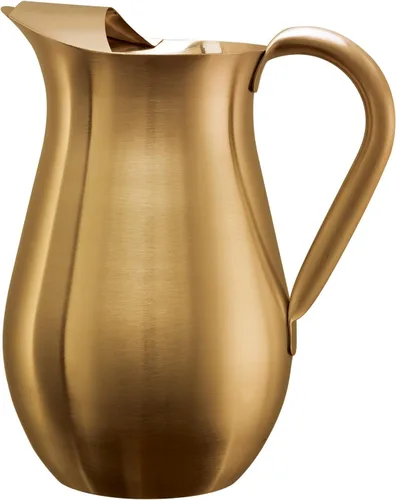 Miniatura 5 de Service Ideas WPB2BSBX - Jarra con protector de hielo, forma de campana, 2 L, 66.6 onzas, acero inoxidable, ónix negro WPB2BSBX Water or Cold