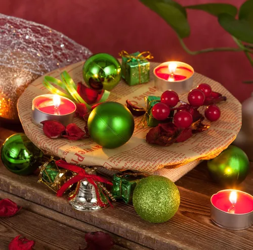 Miniatura 4 de AMS - Adornos chapados, bolas de Navidad, de 40 quilates, colección de árbol para decoración de fiestas de boda, vacaciones, fiesta