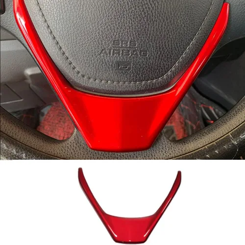 Miniatura 5 de Cubierta del panel del volante, accesorios para interior del automóvil, fibra de carbono, ABS, decoración interior de automóvil, adornos