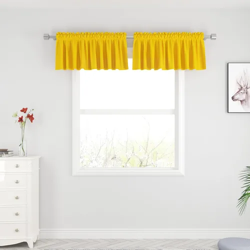 Miniatura 59 de UPOPO Cortinas de Niveles Beige Sobre Fregadero con Textura de Lino para Ventana de Cocina de 16 Pulgadas de Largo Caravana Privacidad Pequeñas