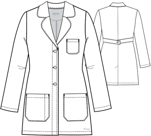 Miniatura 7 de Grey's Anatomy Signature - Abrigo de laboratorio profesional de manga larga para mujer