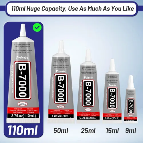 Miniatura 5 de Mejora B-7000 Pegamento para Joyería de Diamantes de Imitación Transparente, 110ml 3.7 fl oz Adhesivo para Manualidades, Pegamento Super Reparador