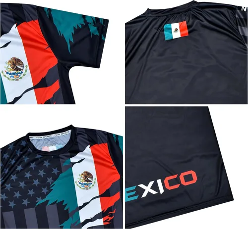 Miniatura 7 de Fury Mexico - Camiseta y pantalón corto de fútbol para niños y niñas, jóvenes para niños mexicanos