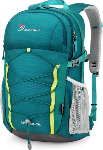 Miniatura 13 de Mochila de senderismo Mountaintop de 25 L/40 L, mochila ligera de viaje para hombres y mujeres, mochila para acampar al aire libre Negro+Azul