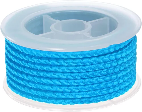 Miniatura 15 de HARFINGTON Cordón de hilo de nailon para cuentas de 0.063 in, cuerda de nailon trenzado extrafuerte para manualidades, pulseras, joyería, Negro