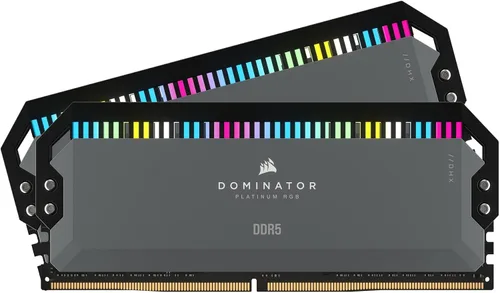Corsair Dominator Platinum RGB DDR5 64 GB (2 x 32 GB) 5600 MHz C40 AMD Memoria de escritorio optimizada (12 LED RGB CAPELLIX ultrabrillantes,