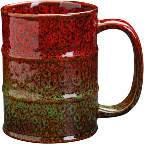 Taza de Café, Tazas de Café de 20 oz Taza de Té de Cerámica Taza de Café Grande para Oficina y Hogar - Taza de Café de Cerámica Apta para Rojo y