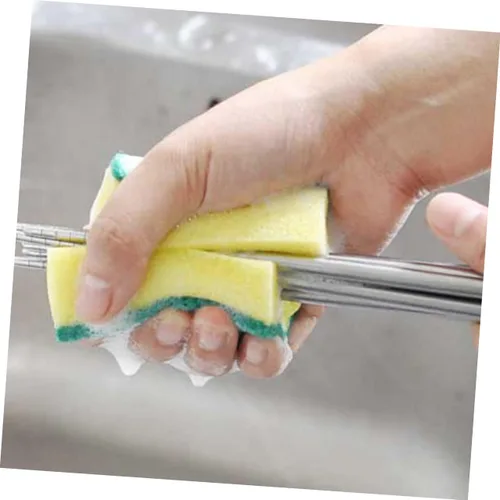 Miniatura 6 de Healifty Grande para la limpieza 15pcs Juego de esponjas para lavar platos autodescontaminación estropajo almohadillas cocina baño ayudante