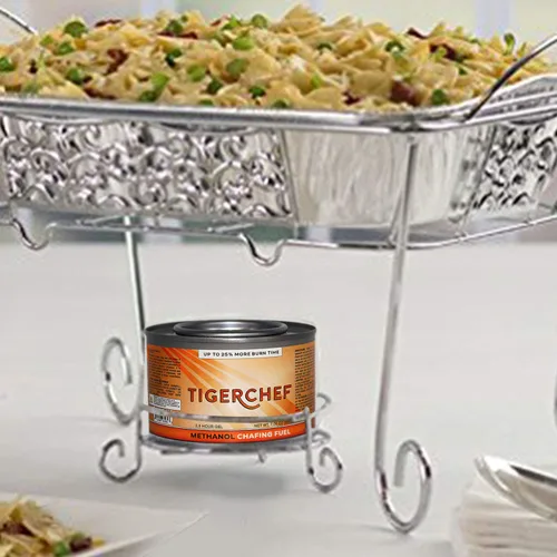 Miniatura 5 de TigerChef, latas de combustible en gel por rozamiento, metanol, Plateado, 2