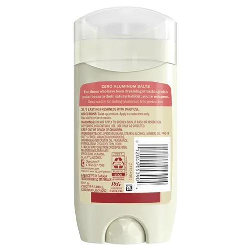 Miniatura 9 de Old Spice GentleMan's - Desodorante de tacto seco sin aluminio para hombres, frescura duradera 24/7, suave para la piel con acondicionadores
