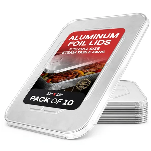 Miniatura 25 de IDL Packaging Sartenes de aluminio de tamaño completo para mesa de vapor, profundos, 21 x 13 x 3 pulgadas (paquete de 25) - Sartén desechable